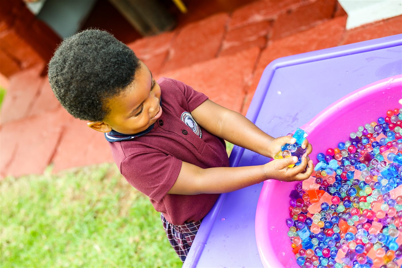 Early Years students starting the school day